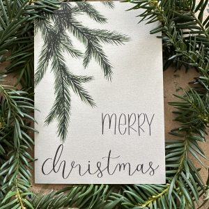 Weihnachtskarte - Tannenzweige